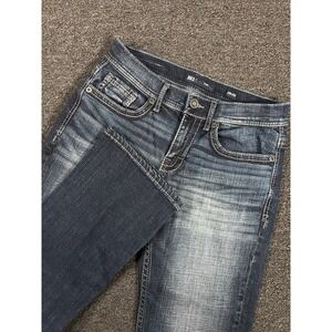 BKE Aiden Jeans Men's 29x30 (Fits 30x30) Blue Dark Wash Straight Leg Buckle